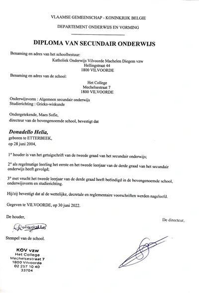 Diploma Greek & Mathematics
