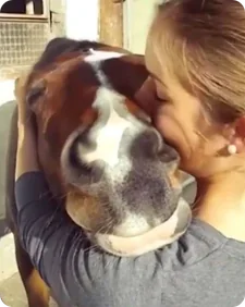 Meisje met haar hond